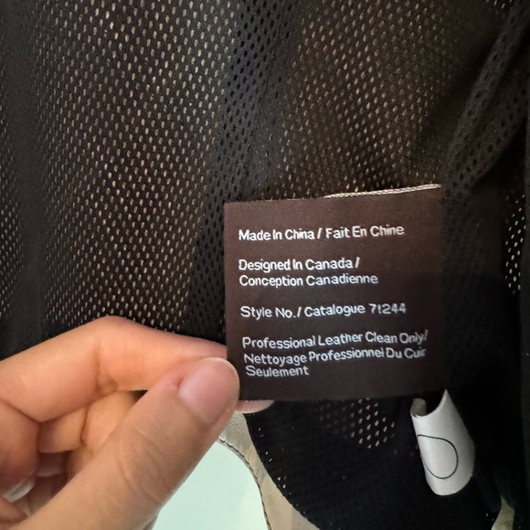 DANIER LEATHER cream leather jacket - Picture 4 of 7